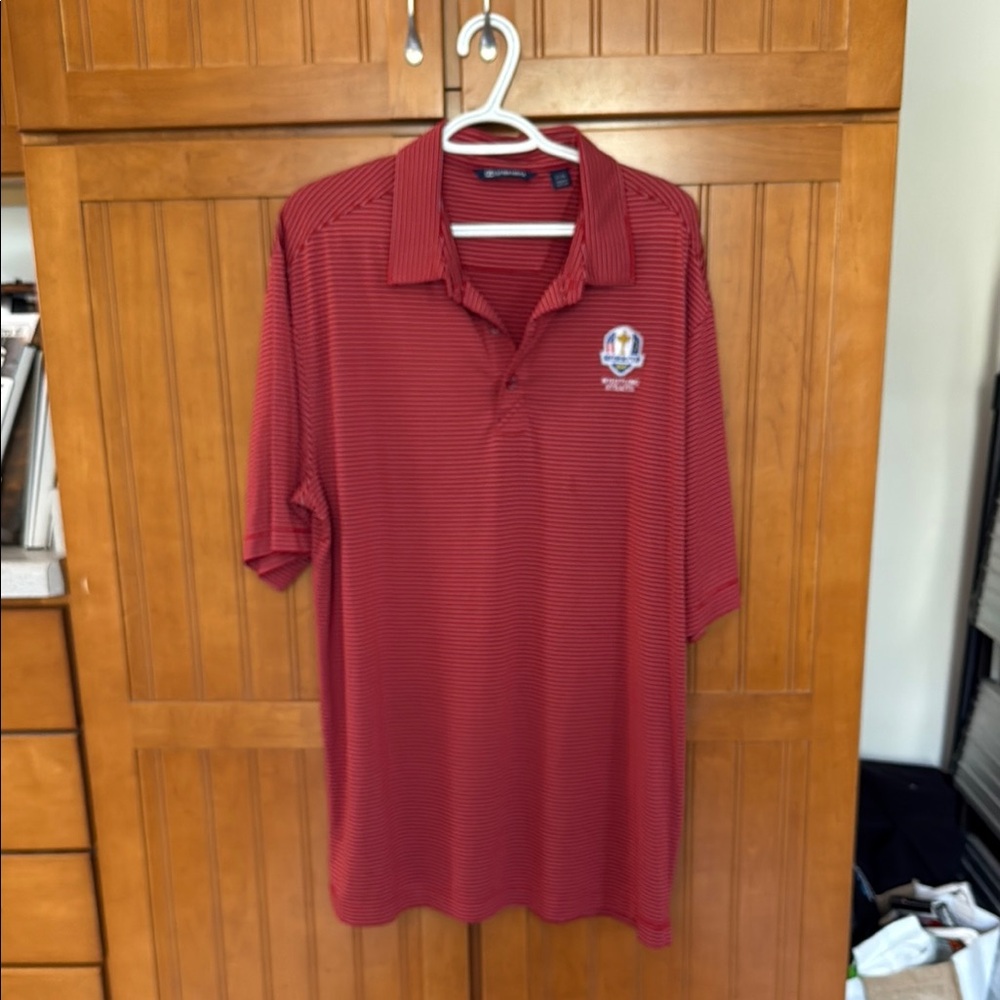 Cutter & Buck Red Polo Shirt Classic Style
